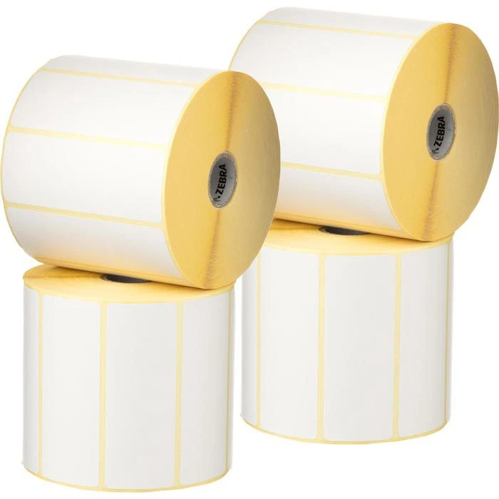 Zebra Thermoetiketten 87000, Z-Select 2000D, 100 X 50mm, Kern 25mm, 1300 Stück, Thermodirekt, 4 Rollen 4 Zebra Thermoetiketten 87000, Z-Select 2000D, 100 X 50mm, Kern 25mm, 1300 Stück, Thermodirekt, 4 Rollen – Bild 2