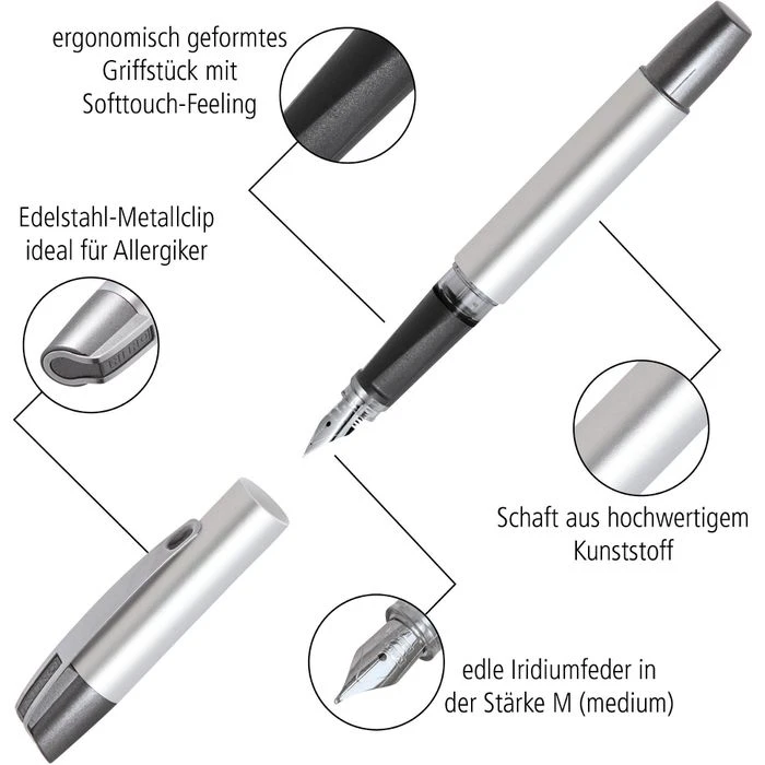 Online Füller Campus Fluffy Cats, 61337/3D, Gehäuse Metall, Muster, Feder M 6 Online Füller Campus Fluffy Cats, 61337/3D, Gehäuse Metall, Muster, Feder M – Bild 4