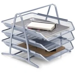 Zeller Briefablage 17701, Mesh, A4, Silber, Metall, 3 Fächer -Zebra Shop 122f489d3fe56e5faa6f78d8fb6a785e106abbff briefablage zeller 17701 mesh a4