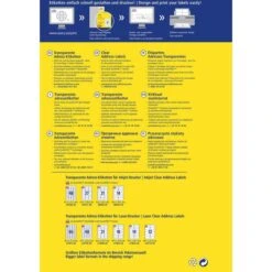 Avery Zweckform J8563-25 Etiketten Transparent -Zebra Shop 12f3b2ab1c7389709bce6e94472d00a84e433031 adressetiketten zweckform j8563 25 transparent