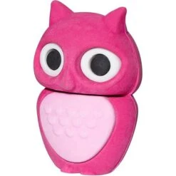 Westcott Radiergummi E-66066, 3D Eule Pink, Für Blei- Und Buntstifte, Kautschuk