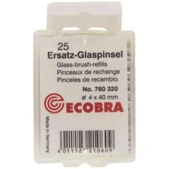 Ecobra Ersatzglaspinsel 760320, Ersatzfasereinsätze Für Glasradierer, 25 Stück -Zebra Shop 2bea51bb32bc698715de51250751d8f9a5d3d215 ersatzglaspinsel ecobra 760320