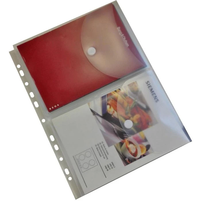 EXXO By HFP Dokumententasche 35371 A4 Auf A5, Abheftbar, Für 2 X 150 Blatt Transparent, 5 Stück 3 EXXO By HFP Dokumententasche 35371 A4 Auf A5, Abheftbar, Für 2 X 150 Blatt Transparent, 5 Stück