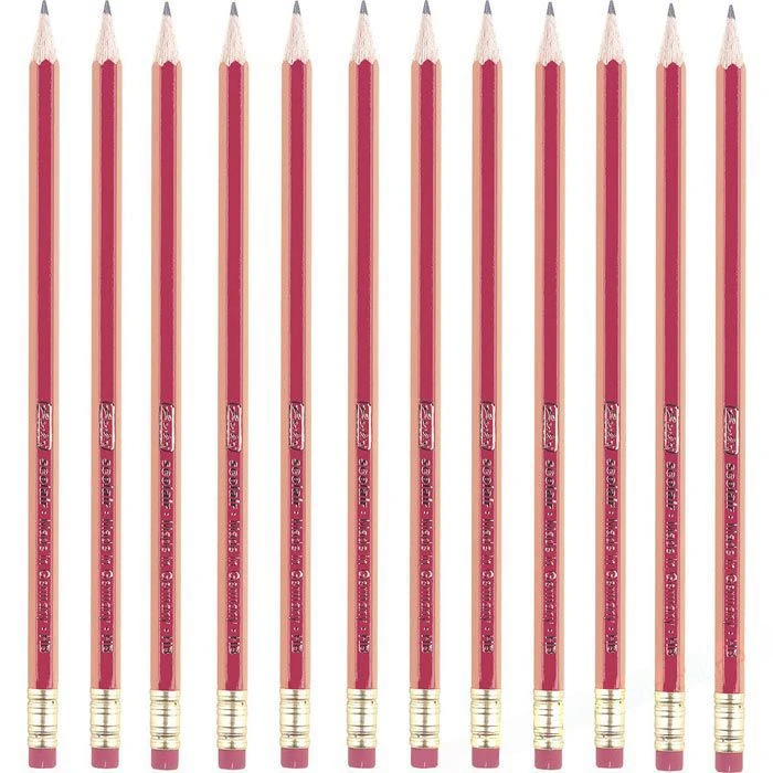 Herlitz Bleistift Scolair 8850604, Härte HB, Lackiert, Mit Tip, 24 Stück 3 Herlitz Bleistift Scolair 8850604, Härte HB, Lackiert, Mit Tip, 24 Stück