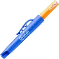 Pica Signierkreide GEL 8080, Weiß, Rund, Drehmechanik, Köcherschoner Mit Halteclip