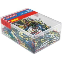 Herlitz Büroklammern 8859134, 26mm, Farbig Sortiert, Kunststoffüberzogen, 1000 Stück -Zebra Shop 4553aea703b2e4e56402afdb47da0894613f8c7b bueroklammern herlitz 8859134 26mm