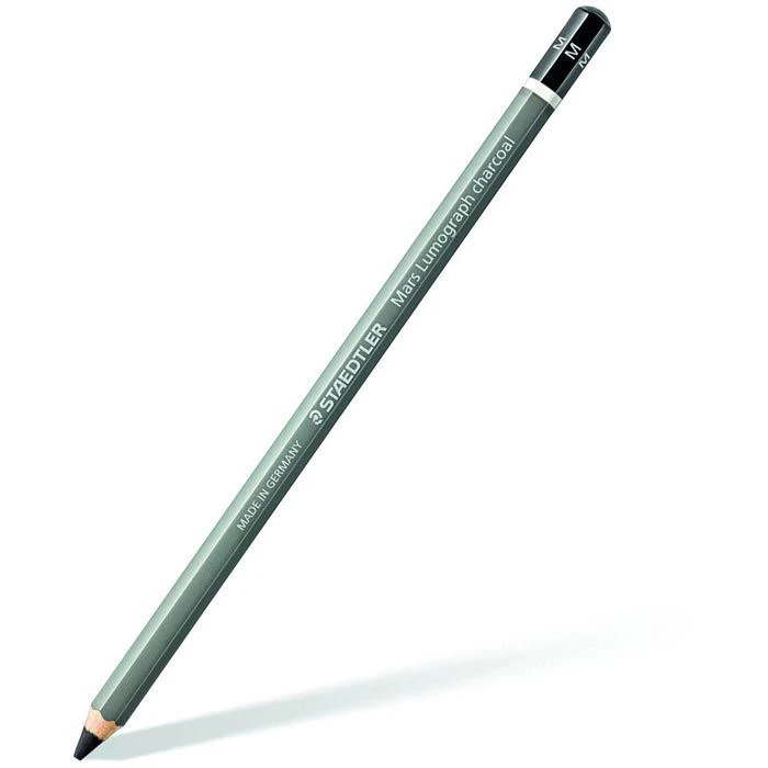 Staedtler Zeichenkohle Mars Lumograph, 100C SBK4, Kohlestifte, Weich Medium Hart Mit Wischer 3 Stück 4 Staedtler Zeichenkohle Mars Lumograph, 100C SBK4, Kohlestifte, Weich Medium Hart Mit Wischer 3 Stück – Bild 2