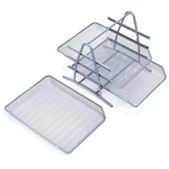 Zeller Briefablage 17701, Mesh, A4, Silber, Metall, 3 Fächer -Zebra Shop 46c477f6336cd5839004a91d9eba8818da98a2c9 briefablage zeller 17701 mesh a4