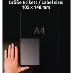 Zweckform Folienetiketten L8013-10, Transparent, 105x148mm Antimikrobiell 10 Blatt 40 Stück -Zebra Shop 4ac127cd800b3c10fb7b5012fe057641a16f5913 folienetiketten zweckform l8013 10 transparent