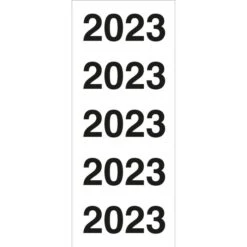 Zweckform Jahreszahlen 43-223, 2023, 60 X 24mm, Selbstklebend, 100 Etiketten