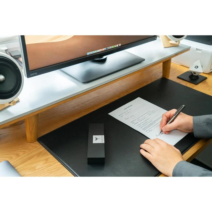 Hörner Kugelschreiber Fortress 1017, Gehäuse Schwarz, Massiver Stahl, Schreibfarbe Blau 9 Hörner Kugelschreiber Fortress 1017, Gehäuse Schwarz, Massiver Stahl, Schreibfarbe Blau – Bild 7