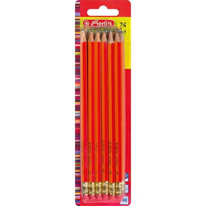 Herlitz Bleistift Scolair 8850604, Härte HB, Lackiert, Mit Tip, 24 Stück 4 Herlitz Bleistift Scolair 8850604, Härte HB, Lackiert, Mit Tip, 24 Stück – Bild 2