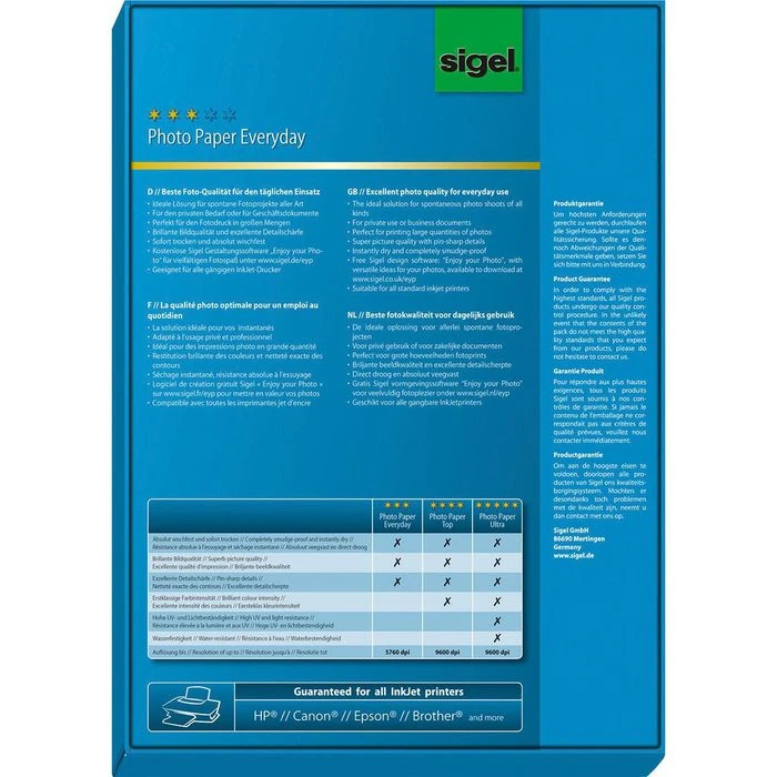 Sigel IP 712 Photo Paper Everyday A4 Fotopapier 6 Sigel IP 712 Photo Paper Everyday A4 Fotopapier – Bild 4
