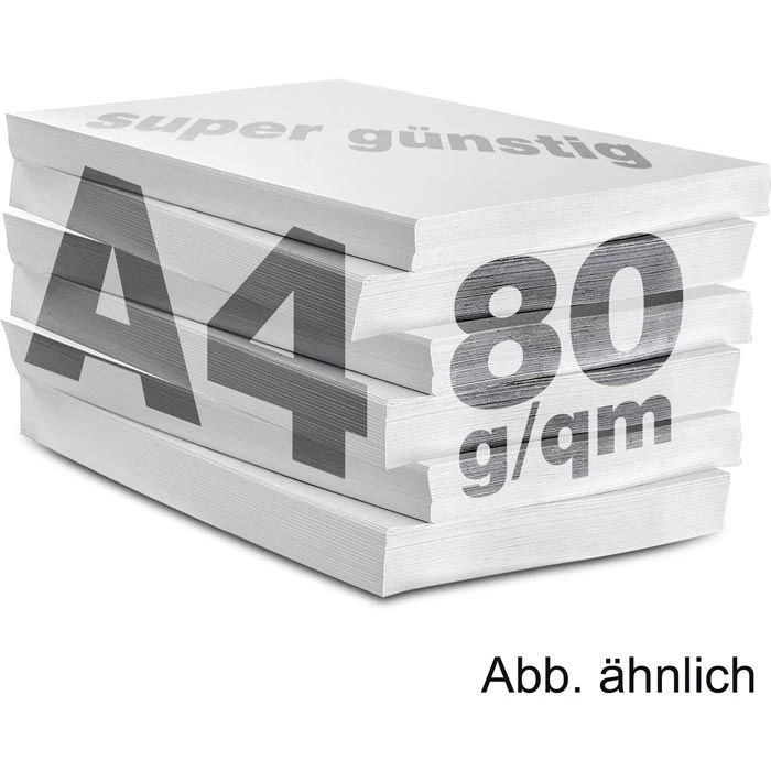 Inapa Tecno Premium Kopierpapier, A4, 80g/qm, Hochweiß, 500 Blatt 4 Inapa Tecno Premium Kopierpapier, A4, 80g/qm, Hochweiß, 500 Blatt – Bild 2