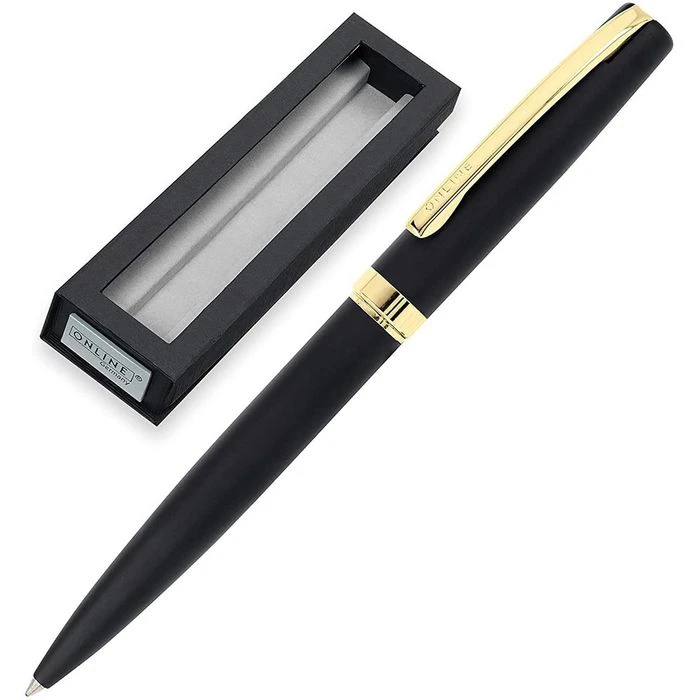 Online Kugelschreiber Eleganza Classic, 34596, Gehäusefarbe Schwarz/gold, Schreibfarbe Schwarz 3 Online Kugelschreiber Eleganza Classic, 34596, Gehäusefarbe Schwarz/gold, Schreibfarbe Schwarz