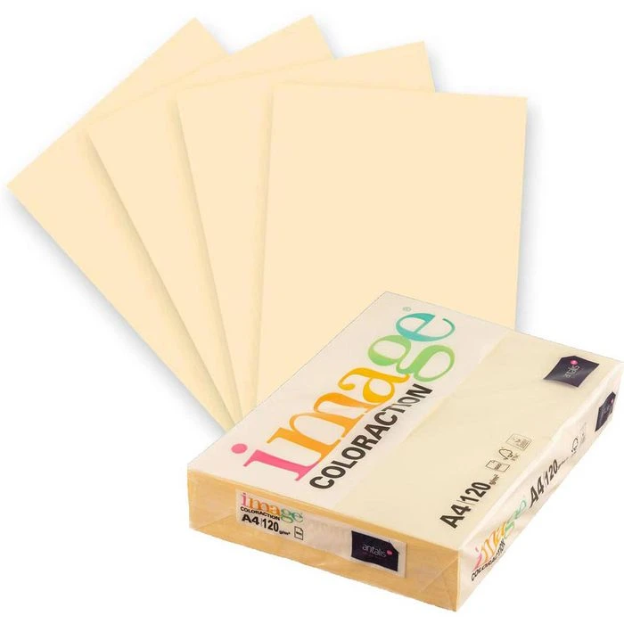 Antalis Kopierpapier Image Coloraction Dune, A4, 120g/qm, Creme, 250 Blatt