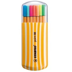 Stabilo Fineliner Point 88 Zebrui, 8820-02, In Box, Strichbreite 0,4 Mm, Sortiert, 20 Stück