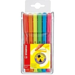 Stabilo Flash Highlighter 555/6 Textmarker 6 Stück