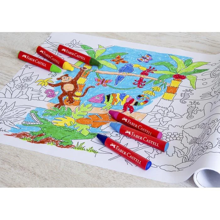 Faber-Castell Jumbo 120011 Wachsmalstifte 5 Faber-Castell Jumbo 120011 Wachsmalstifte – Bild 3