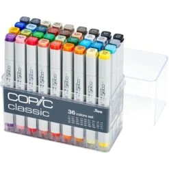 COPIC Copic-Marker Classic Basis-Set, 20075158, Farbig Sortiert, 36 Stück