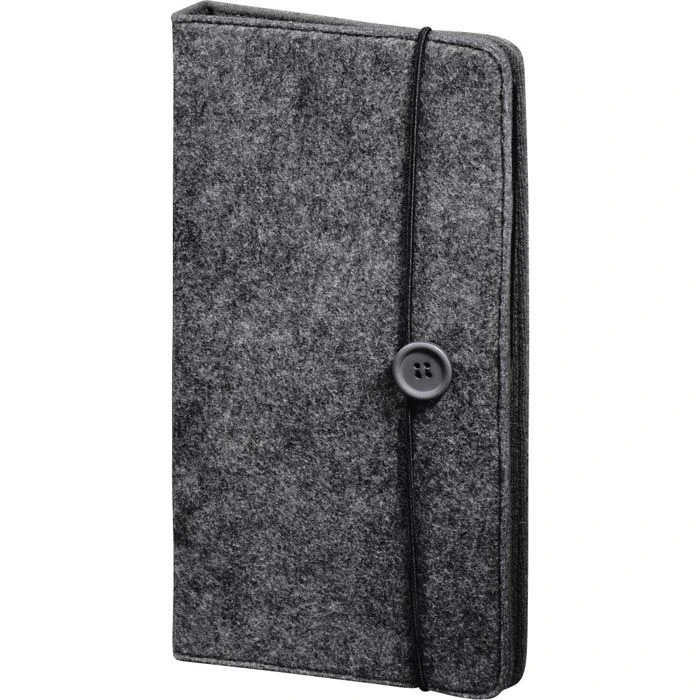 Hama CD-DVD-Tasche 95676 Felt, Für 48 CDs, Aus Filz, Grau, Mit Spanngummi 4 Hama CD-DVD-Tasche 95676 Felt, Für 48 CDs, Aus Filz, Grau, Mit Spanngummi – Bild 2