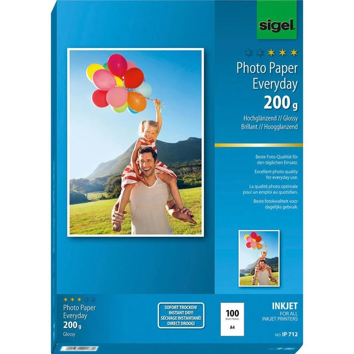 Sigel IP 712 Photo Paper Everyday A4 Fotopapier 3 Sigel IP 712 Photo Paper Everyday A4 Fotopapier