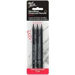 Mont-Marte Zeichenkohle Woodless Charcoal, Kohlestifte, Weich, Medium Und Hart, 3 Stück -Zebra Shop 952d20c387f4df7f2b3b44daff03815eb0abd5b7 zeichenkohle mont marte woodless charcoal