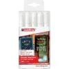 Edding Kreidemarker 4095-5049, Weiß, Rundspitze, Strichbreite 2 - 3mm, 5 Stück -Zebra Shop a23fd71f3e540a08b6840058bf4111ce807909b8 kreidemarker edding 4095 5049 weiss