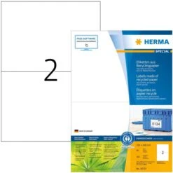 Herma Universaletiketten 10737 Special Recycling, Weiß, 210 X 148mm, 80 Blatt, 160 Stück
