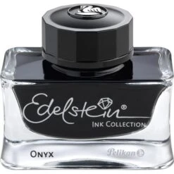 Pelikan Tintenfass 339408 Edelstein Ink Onyx, Collection, Schwarz, 50 Ml
