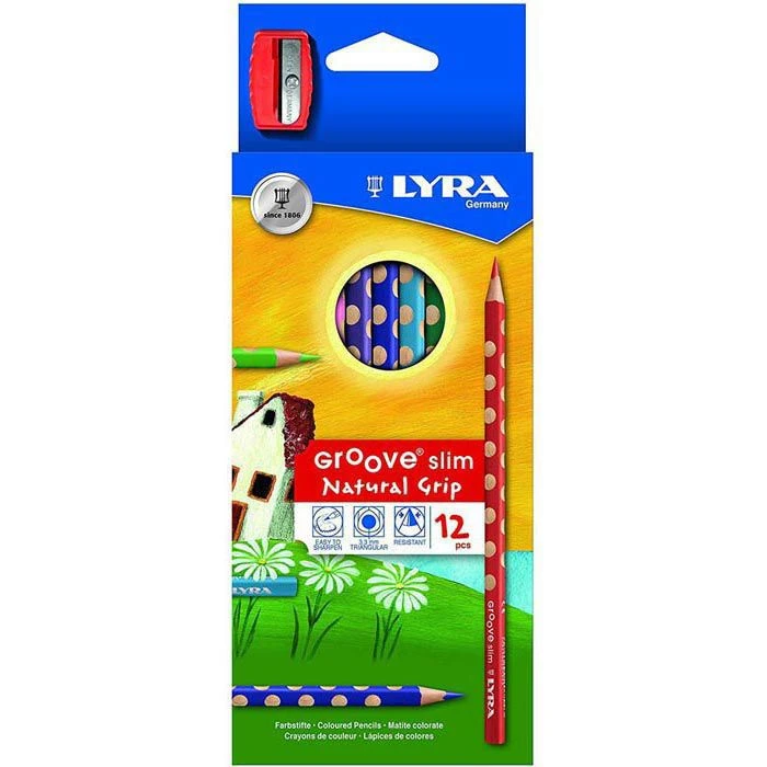 Lyra Buntstifte Groove Slim 2821120, Farbig Sortiert, Inklusive Spitzer, 12 Stück 3 Lyra Buntstifte Groove Slim 2821120, Farbig Sortiert, Inklusive Spitzer, 12 Stück