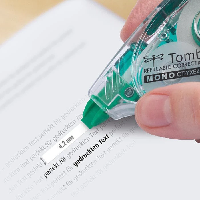 Tombow® Tombow Korrekturroller-Refill CT-YRE4, F. Korrekturroller Mono CT-YXE4, 4,2mm X 16m 4 Tombow® Tombow Korrekturroller-Refill CT-YRE4, F. Korrekturroller Mono CT-YXE4, 4,2mm X 16m – Bild 2