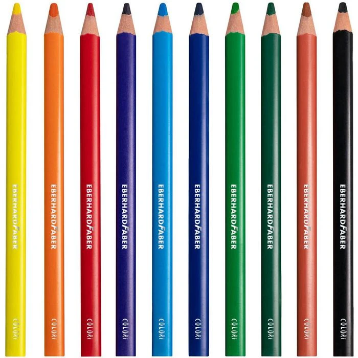 Eberhard Faber Eberhard-Faber Buntstifte Colori Jumbo, 511409, Farbig Sortiert, 10 Stück 5 Eberhard Faber Eberhard-Faber Buntstifte Colori Jumbo, 511409, Farbig Sortiert, 10 Stück – Bild 3