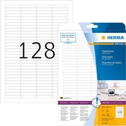 Herma Universaletiketten 5071 Special, Weiß, Diaetiketten, 43,2 X 8,5mm, 25 Blatt, 3200 Stück