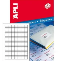 APLI 10198 Etiketten Weiß 25,4 X 10mm 25 Blatt