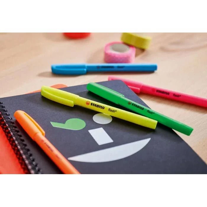 Stabilo Flash Highlighter 555/6 Textmarker 6 Stück 8 Stabilo Flash Highlighter 555/6 Textmarker 6 Stück – Bild 6