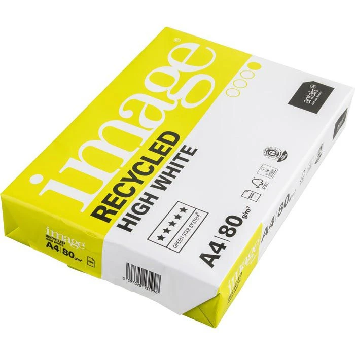 Antalis Kopierpapier Image Recycled High White, A4, Recycling, 80g/qm, Weiß, 500 Blatt 2 Antalis Kopierpapier Image Recycled High White, A4, Recycling, 80g/qm, Weiß, 500 Blatt