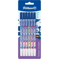 Pelikan Tintenkiller Super Pirat 850, 306696, Strichstärken F (fein) + B (breit), 6 Stück