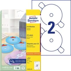 Avery Zweckform L7676-25 117mm Ø CD-Etiketten