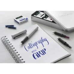 Faber-Castell Schreibset Grip 2011 Kalligrafie Set, Silber, Füller Und Zubehör, Etui Aus Metall 12 Faber-Castell Schreibset Grip 2011 Kalligrafie Set, Silber, Füller Und Zubehör, Etui Aus Metall -Zebra Shop d82659a4b3eb4b232591b64111cd01bd4ea940e4 schreibset faber castell grip 2011 kalligrafie set