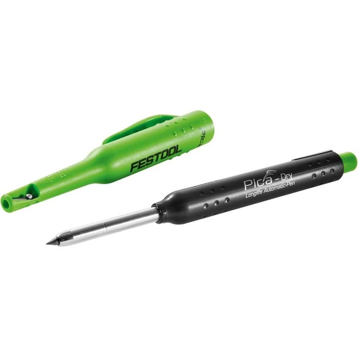Festool Tieflochmarker MAR-S PICA 204147, Schwarz, Mit Spitzer & Halteclip, Spezial-Graphitmine 2,8mm 4 Festool Tieflochmarker MAR-S PICA 204147, Schwarz, Mit Spitzer & Halteclip, Spezial-Graphitmine 2,8mm – Bild 2