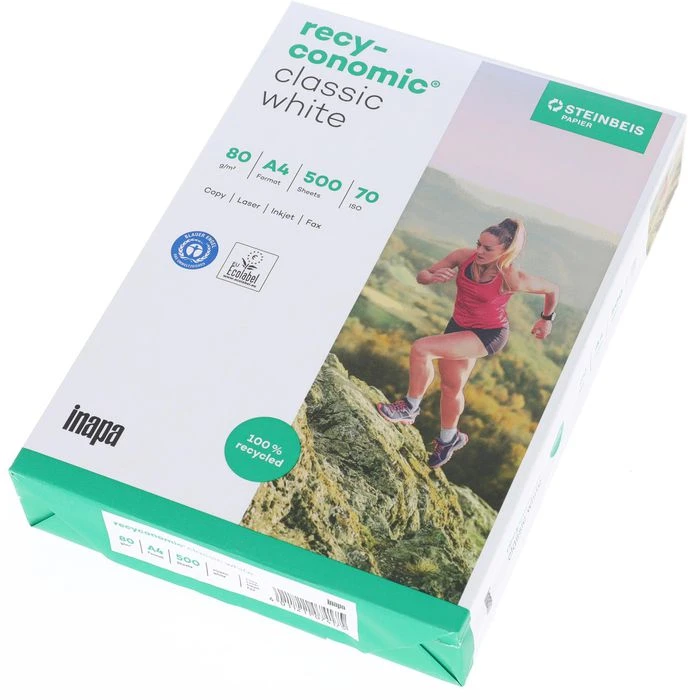 Inapa Kopierpapier Recyconomic Classic White A4, 80g, Weiß, 500 Blatt 3 Inapa Kopierpapier Recyconomic Classic White A4, 80g, Weiß, 500 Blatt