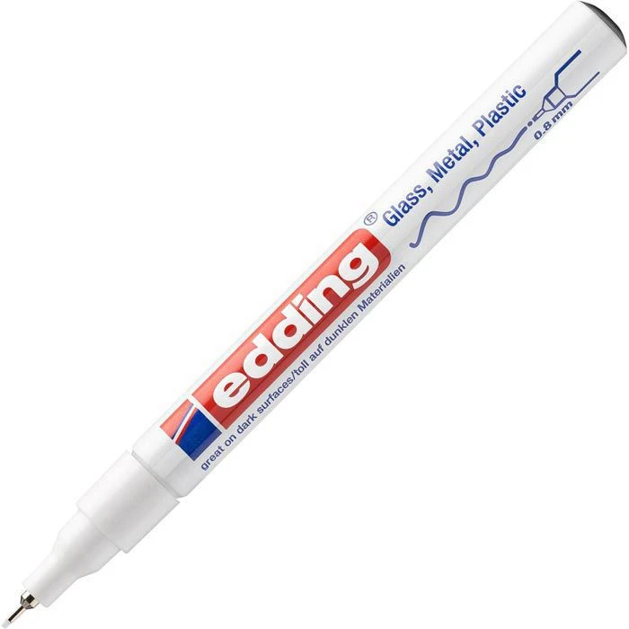 Edding 780 Weiß Paint Marker Creative Glanzlack-Marker, Lackmarker 0,8mm 3 Edding 780 Weiß Paint Marker Creative Glanzlack-Marker, Lackmarker 0,8mm