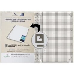 Oxford Collegeblock 100050405, A4, Innen- & Außenrand 90 G/m² F. Linkshänder, Kariert 8 Oxford Collegeblock 100050405, A4, Innen- & Außenrand 90 G/m² F. Linkshänder, Kariert -Zebra Shop faada739084340a937f9044209f5dada675a10b1 collegeblock oxford 100050405 a4